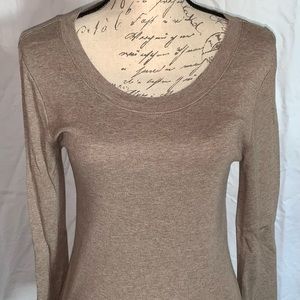 Gap super soft taupe longsleeved T-shirt, size medium